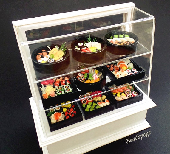 Dollhouse Miniature Japanese Food, Meal, Display Obento, Lunch Box