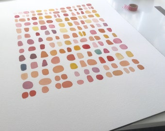 Original abstract painting, original watercolor painting, large painting 18 x 24" Sweet Spring Candy II