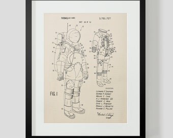 Space Suit Astronaut Patent Art Print