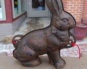 Antique Griswold Rabbit cake mold. Guaranteed old, heavy cast iron. #863 Easter gift.