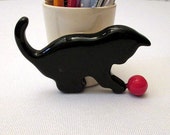 Handmade ceramic pencil holder with cat , pencil container, ceramics and pottery/Pencil holder Handmade ceramic pencil holder with cat , pencil container, ceramics and pottery/Pencil holder