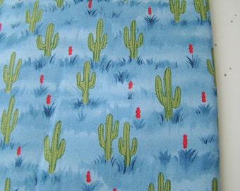 The Udder Cowboy Fabric for Moda Fabrics, Cute Cactus Fabric OOP