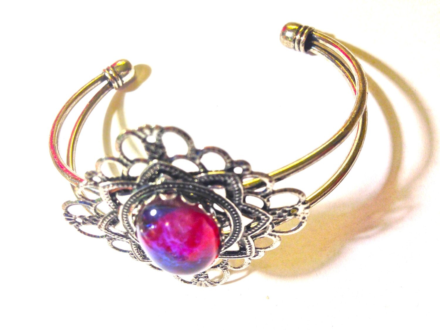 Mexican Opal cuff bracelet steampunk buy now online