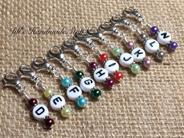 Crochet Hook Stitch Markers Large Set of 10 by JillsHandmadeStuff