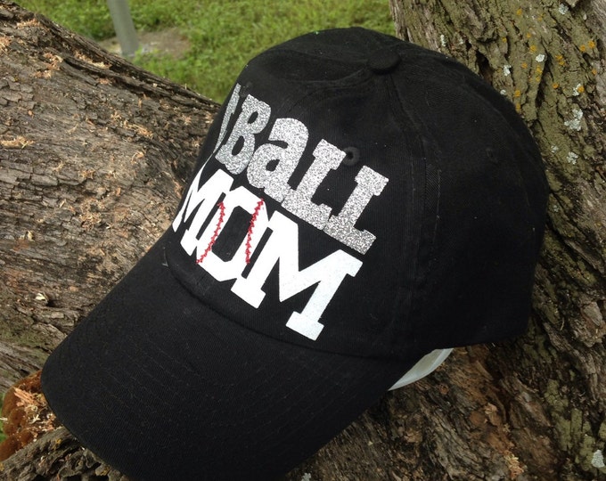 Tee Ball Mom Fan, Womens Baseball Cap, Tball Mom Trucker, Sports Mom, Team Mom, Personalized Womens Baseball Hat, Embellished Trucker Cadet