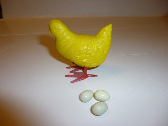 stuffed chicken toy that lays eggs