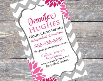 Business Card, DIY Printable - Fuchsia - PDF - Digital