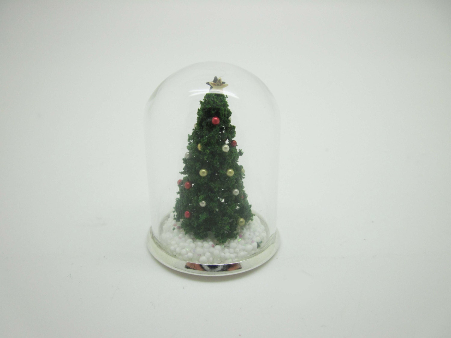 miniature glass dome with christmas tree by viliaminiature miniature glass dome with christmas tree by viliaminiature