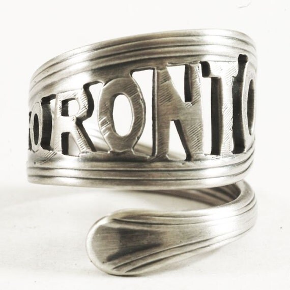 Toronto Canada Sterling Silver Ring, Stunning Pierced Design, Handmade ...