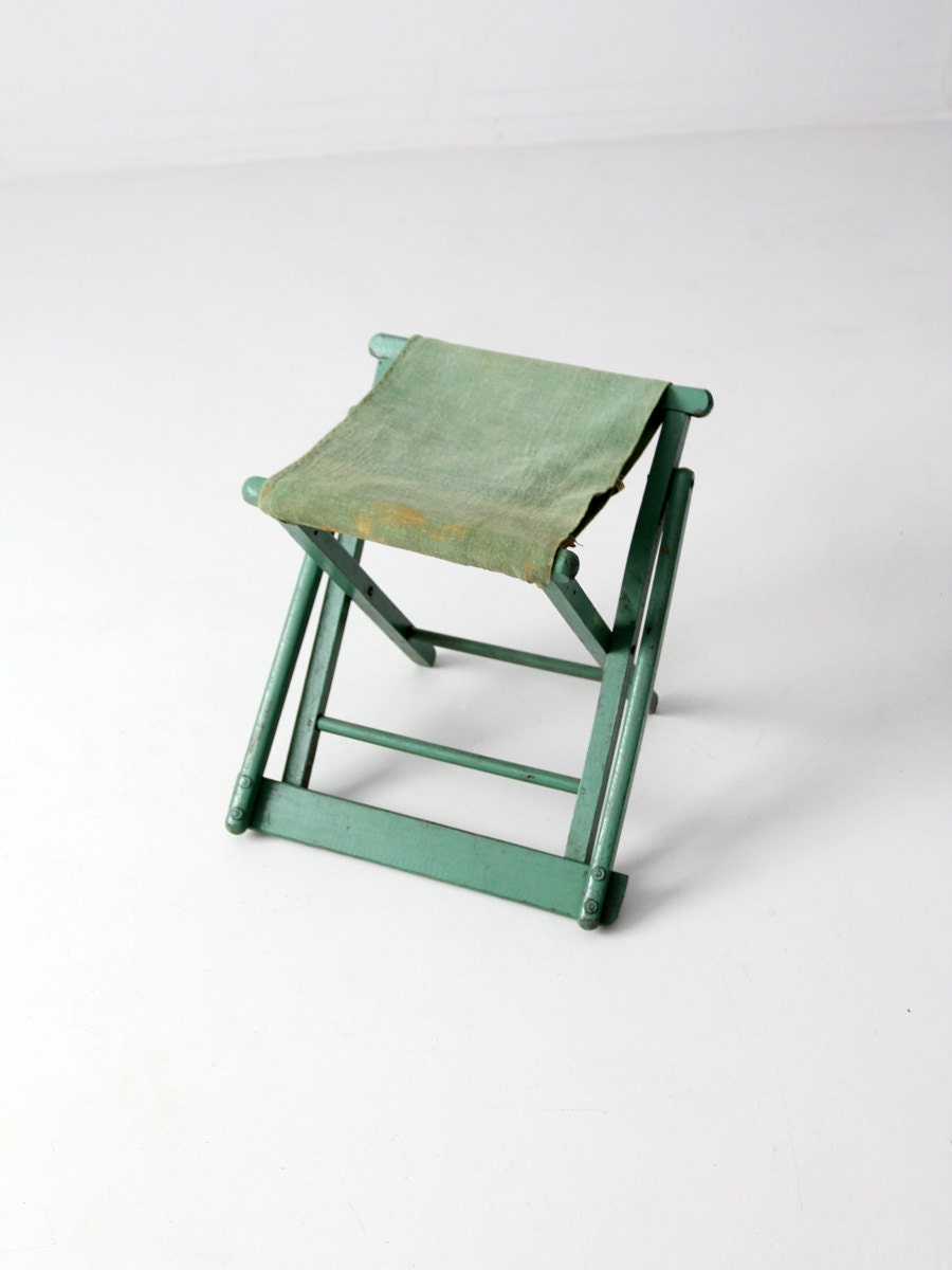 vintage camp chair mint green folding chair by 86home on Etsy