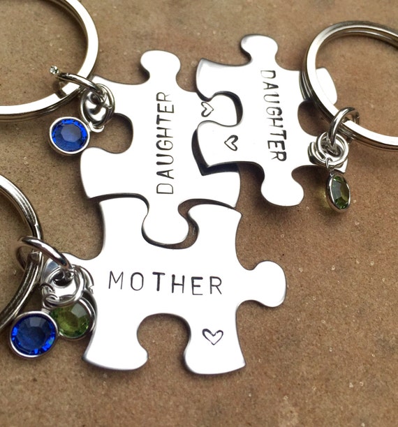 Mother Daughter Gifts Mother Daughter Puzzle Key chains