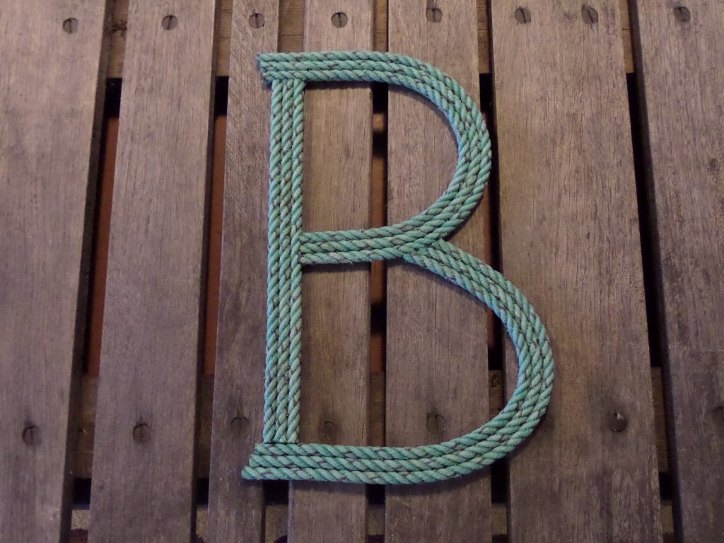 Rope Letters 12 Inch Nautical Nursery Decor Spell Your Childs