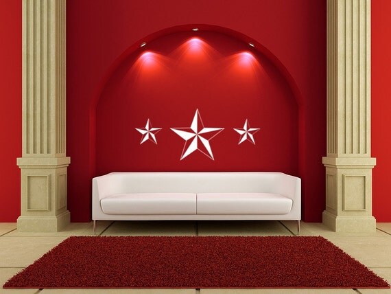 Nautical Stars Vinyl Decal Wall Art Mural