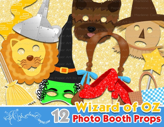 Wizard Of Oz Photo Booth Props Inspired Wizard Of Oz