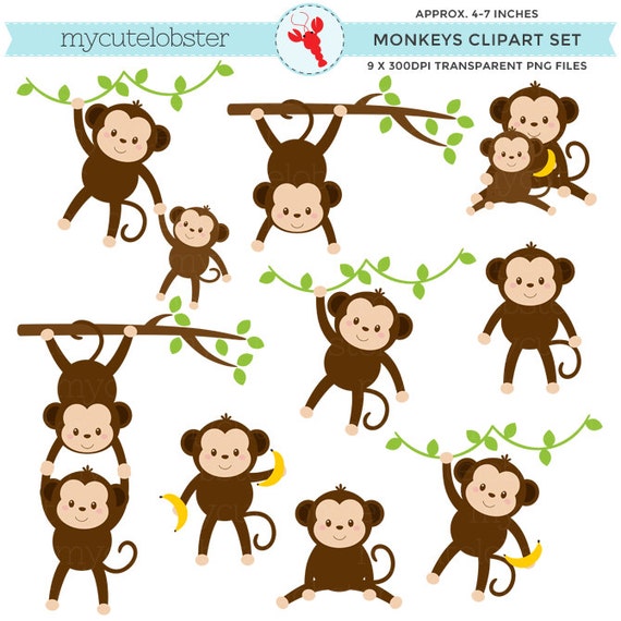 monkey jungle clip art - photo #24