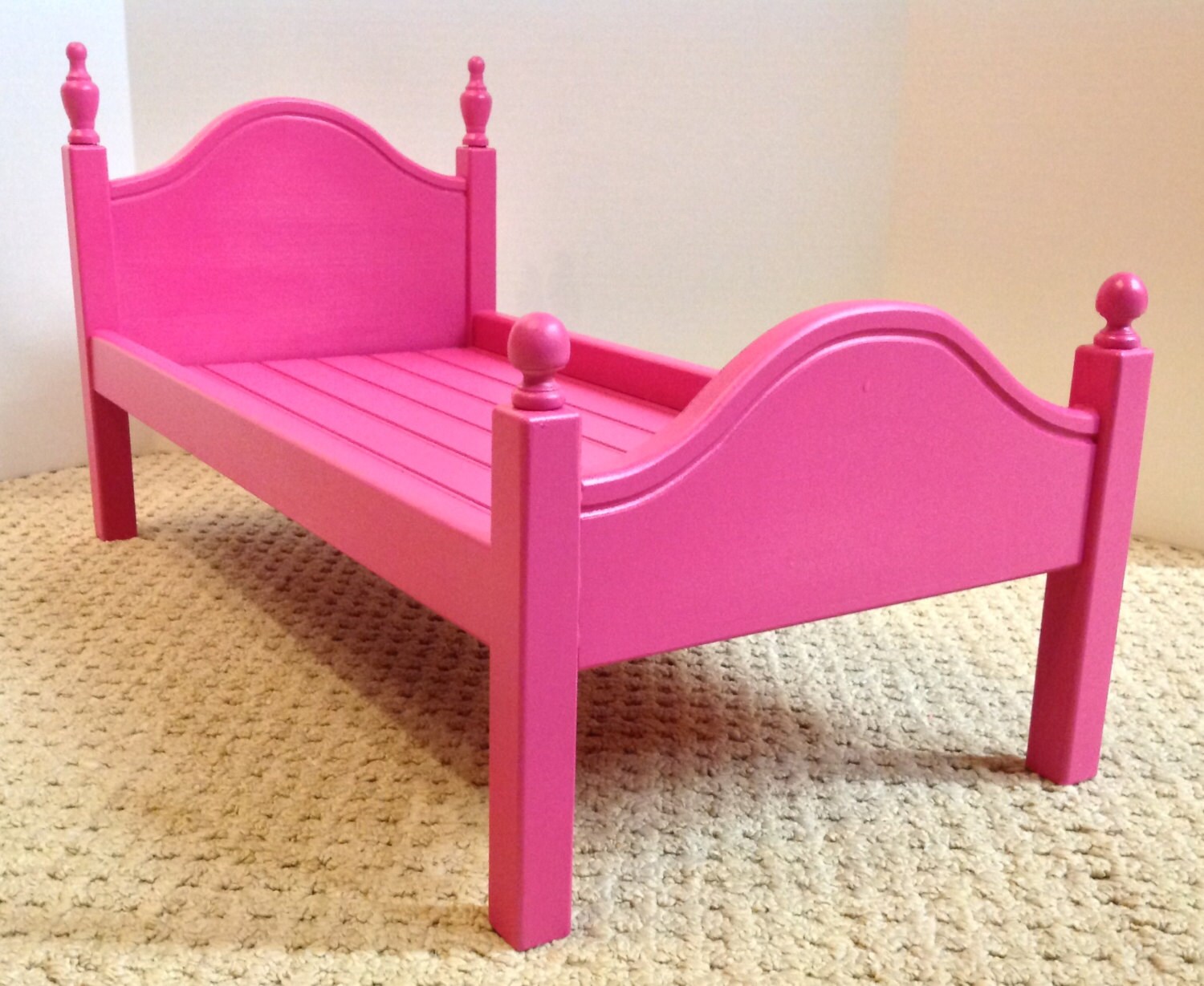 pink doll bed