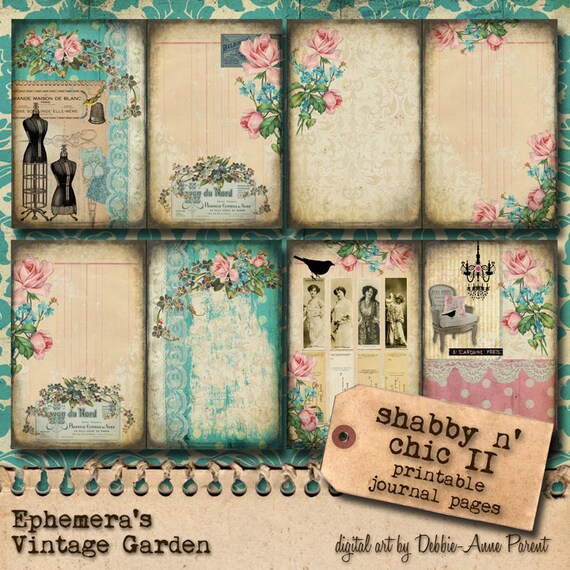 Download Shabby N' Chic II Jumbo Journal Page Set