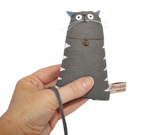 grey tabby cat soft toy