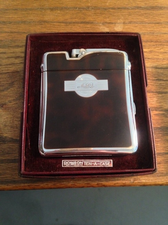 Vintage Ronson Cigarette Case and Lighter Duo / by FrolicExchange
