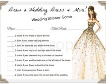 Popular items for wedding dress game on Etsy