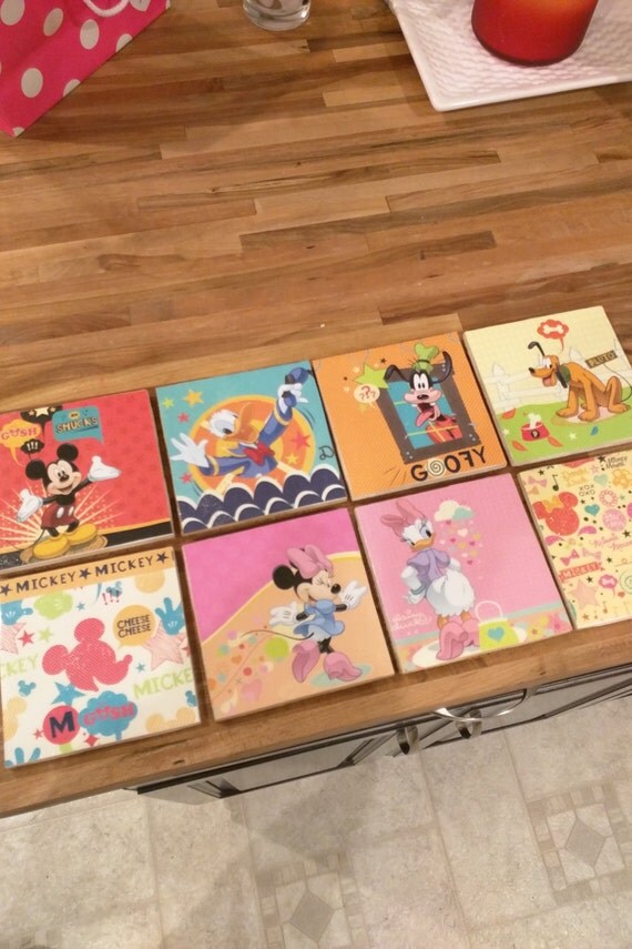 Disney Coasters by AllieBakes on Etsy