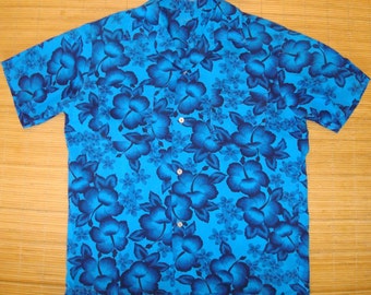 Mens Vintage 60's Barefoot MOD Rockabilly Elvis Hawaiian Shirt - M - The Hana Shirt Co