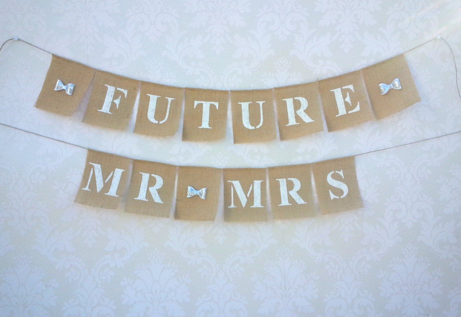 Future Mr And Mrs Banner Burlap Mr And Mrs Banner By MirtilloShop