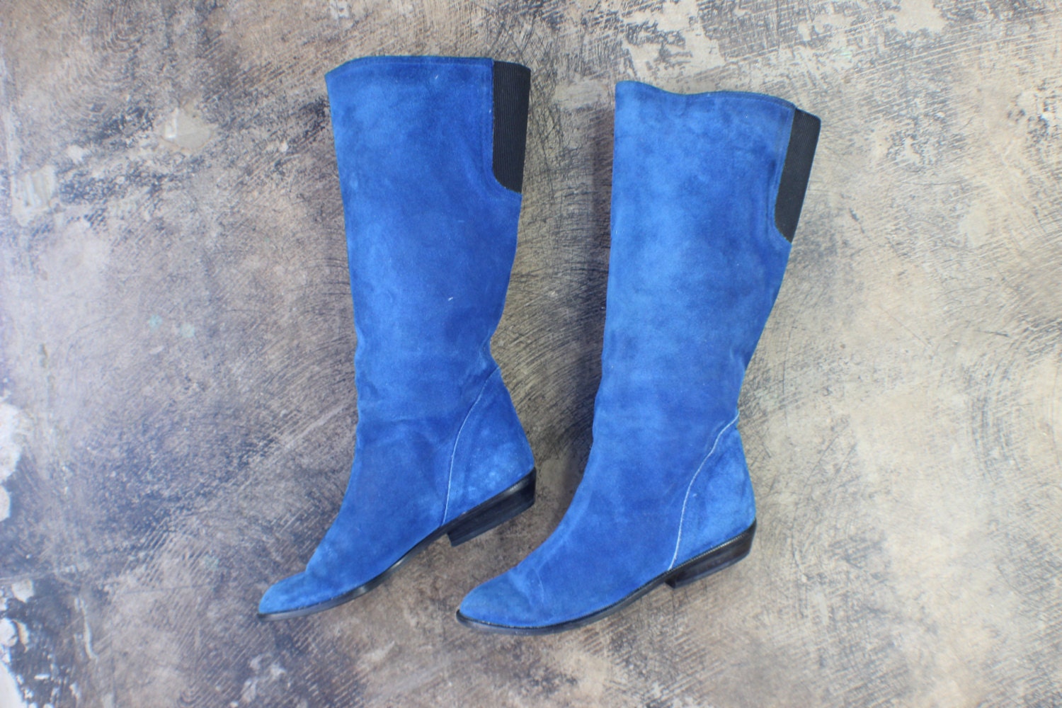 long blue boots for sale