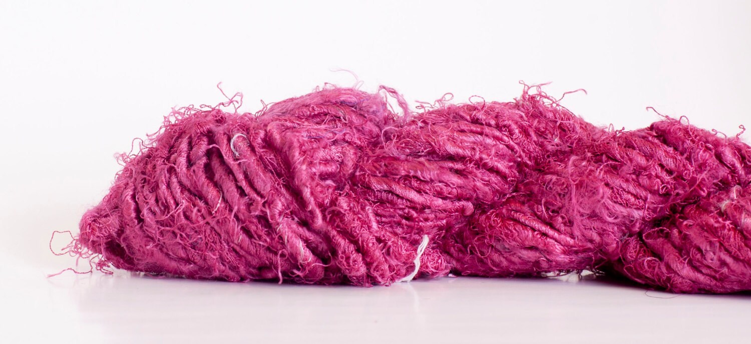 Banana Fiber Yarn Raspberry