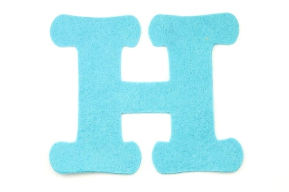 Felt Letter H Choose Color Felt Letters Felt Decorations