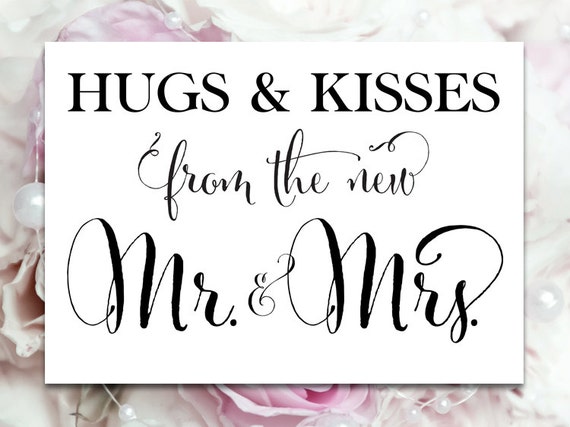 hugs-kisses-from-the-new-mr-and-mrs-sign-by-charmingendeavours