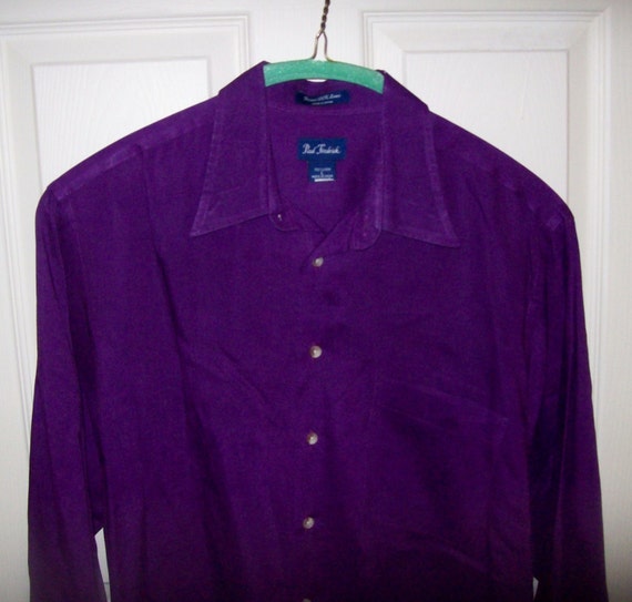 mens purple linen shirt