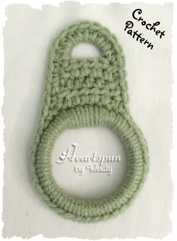 CROCHET PATTERN to make a towel ring for hand towels or dish