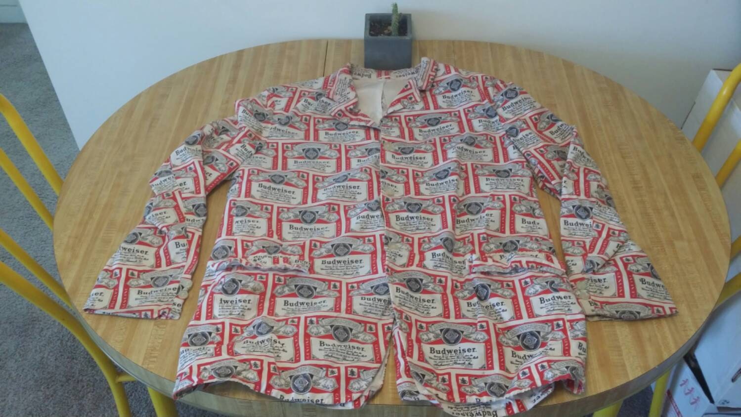 Budweiser Beer Vintage Suit Jacket Med/LRG by BmoreUnique on Etsy