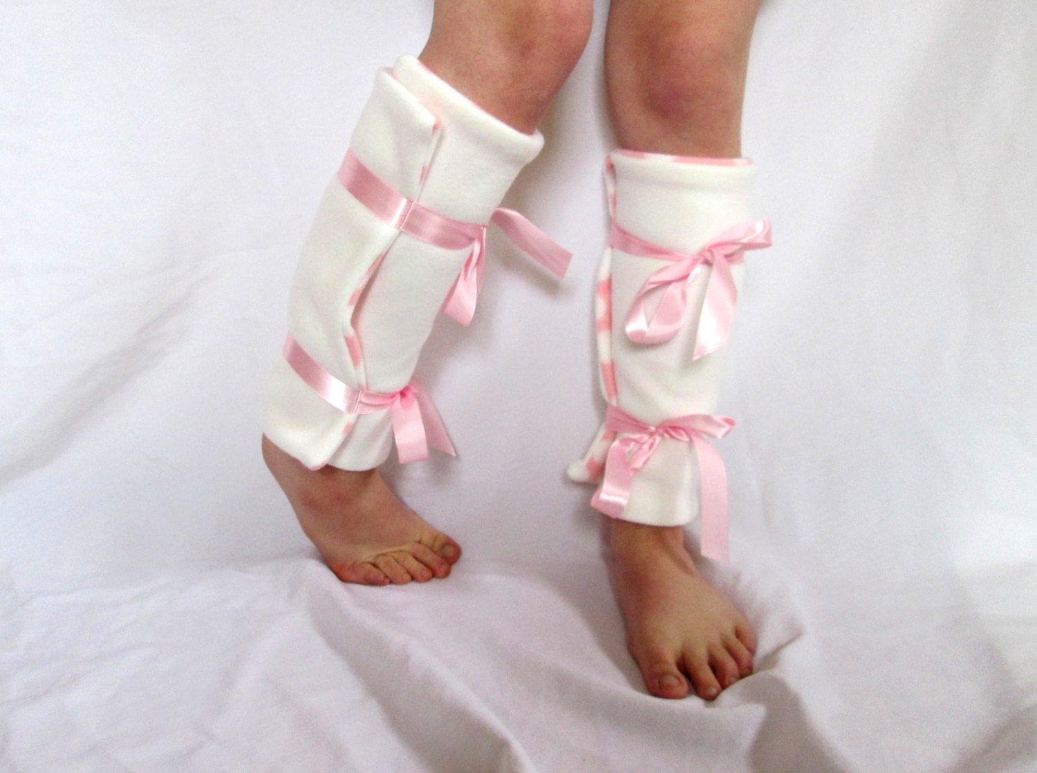 Kawaii Leg Warmers Japanese Street Fashion Polka by LibertyKnits