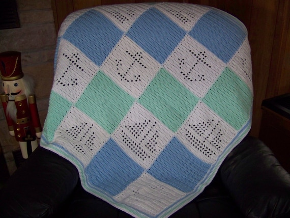 Hand Crocheted Baby Afghan Blanket by GZMinisNeedlecrafts ...