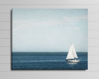 Sailboat Wall Art nautical canvas art | etsy Sailboat Wall Art nautical canvas art | etsy