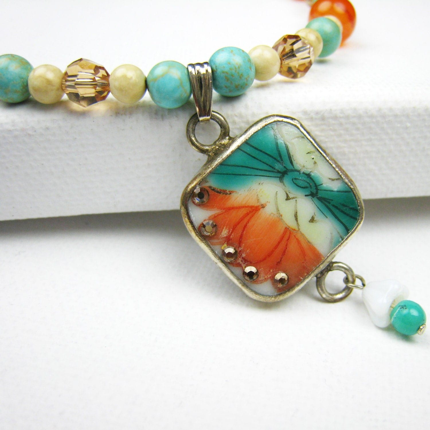 Ming Pottery Shard Necklace Shard Necklace Broken Pottery