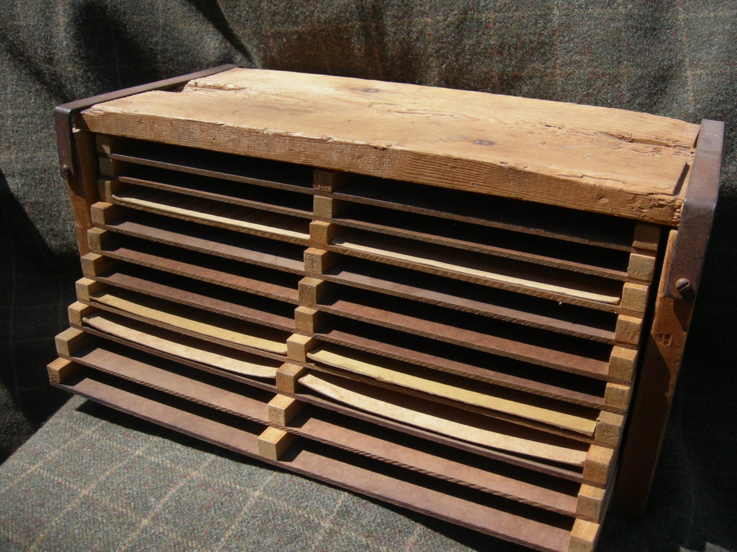 Vintage Wooden Cigar Drying Box 10 Drawers Haute Juice