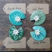 Lily pad coaster with flower ceramic green leaf summer time