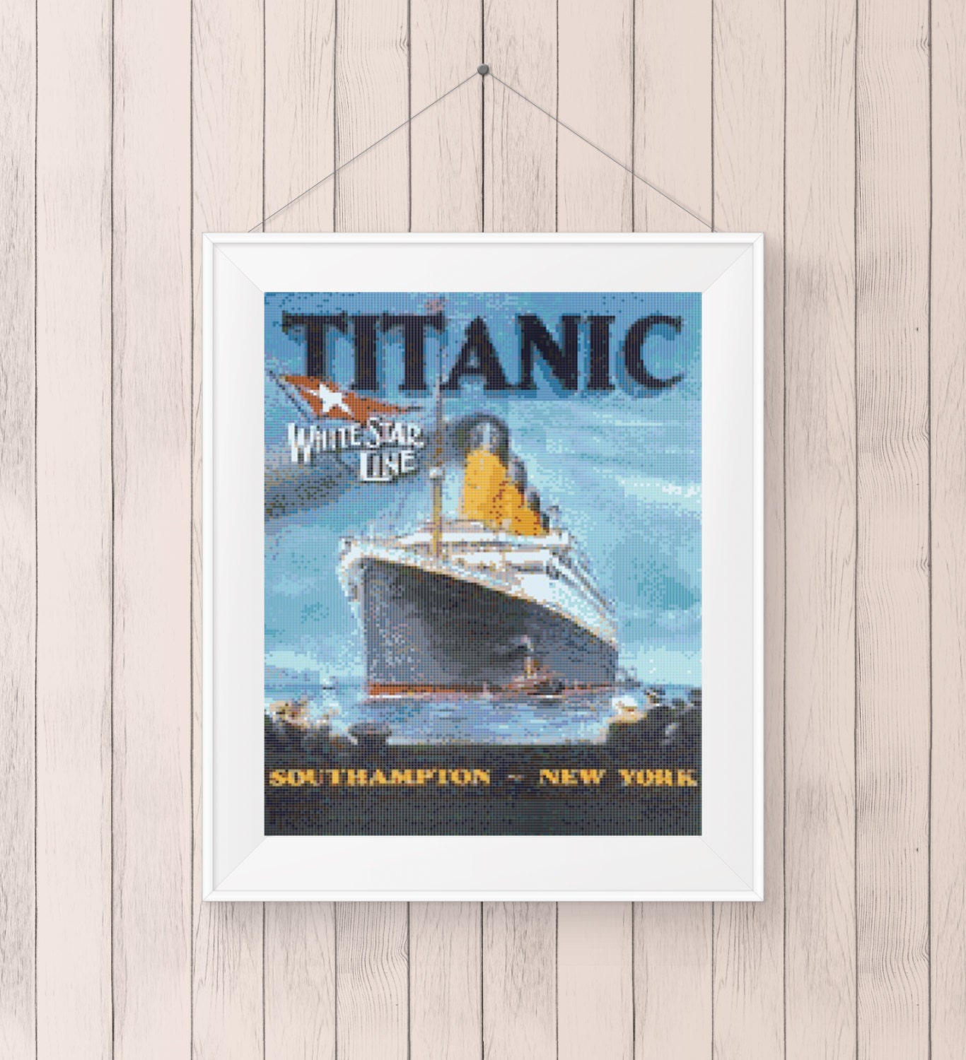Titanic Cross stitch pattern PDF