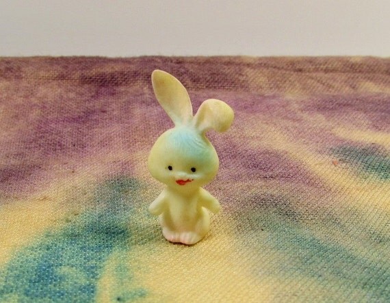 plastic easter bunny figurine