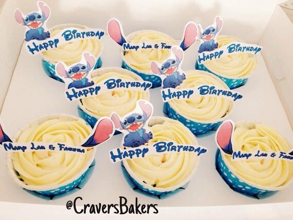 Printable Lilo and Stitch cupcakes and cake by puffylambbows