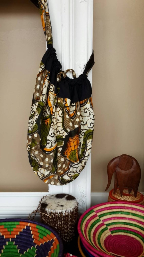 ugandan kitenge fabric bag by ekuboministries on Etsy