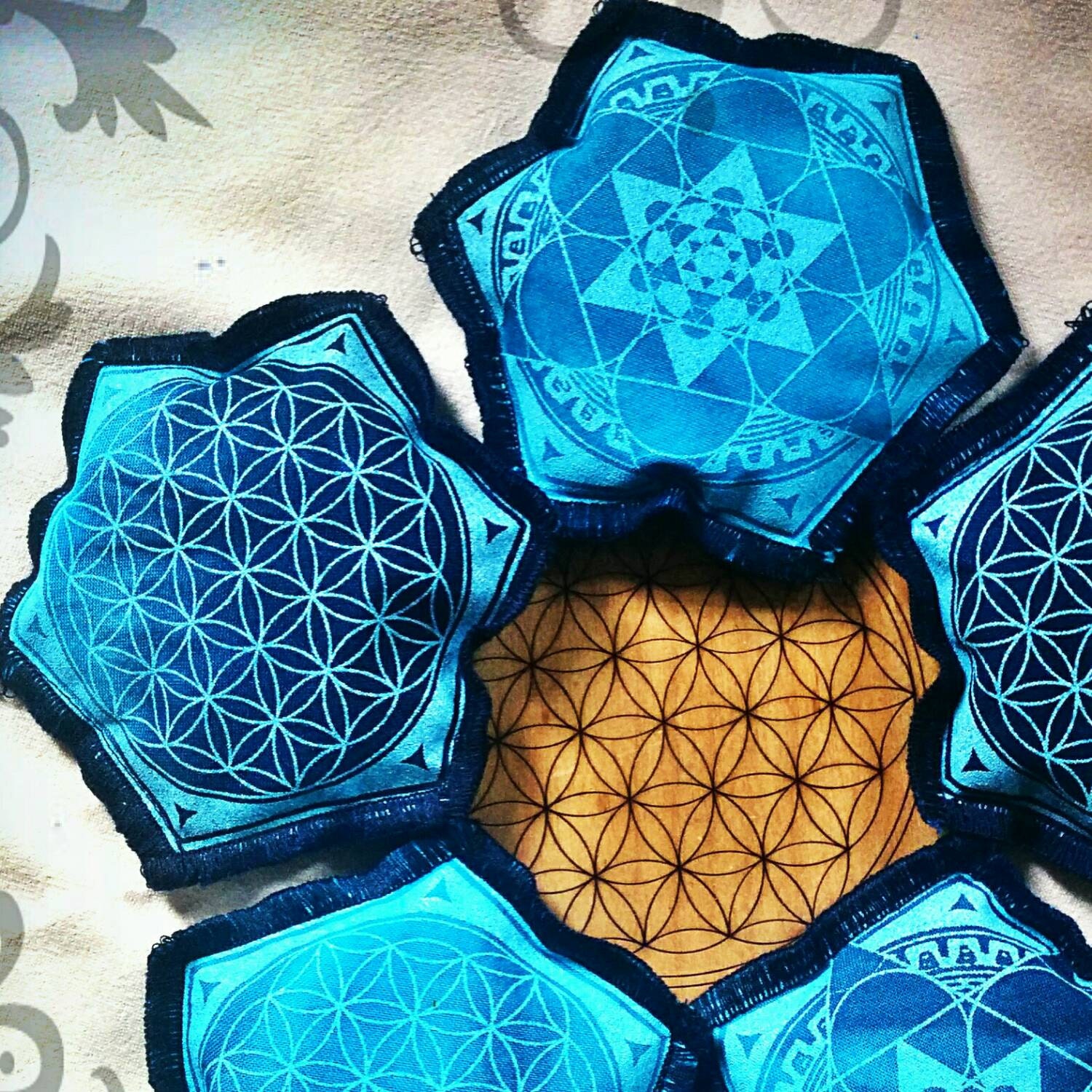 Mini Meditation Pillow for Third Eye Aromatherapy Flower of