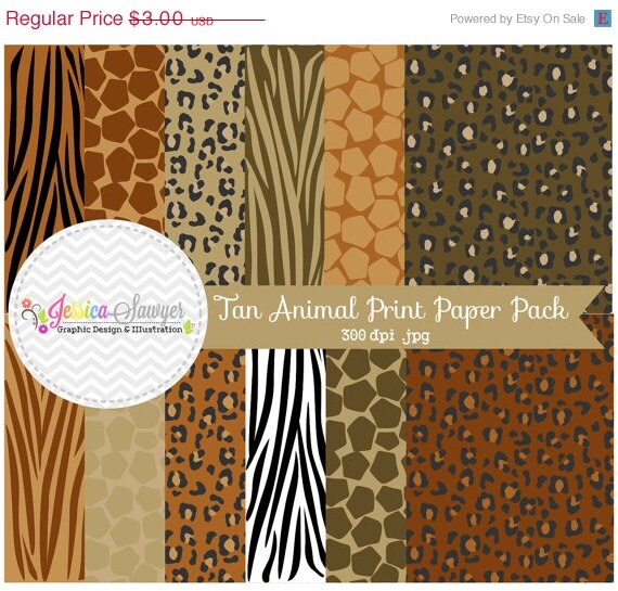 50% OFF- INSTANT DOWNLOAD, Natural animal print digital paper, zebra paper pack, leopard background, classic leopard papers for commercial Il_570xn