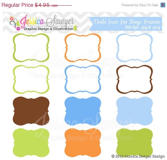 80% OFF - INSTANT DOWNLOAD, boys labels, tag clipart, printable labels, blue, orange, brown, for cards, invitations, scrapbooking Il_570xn