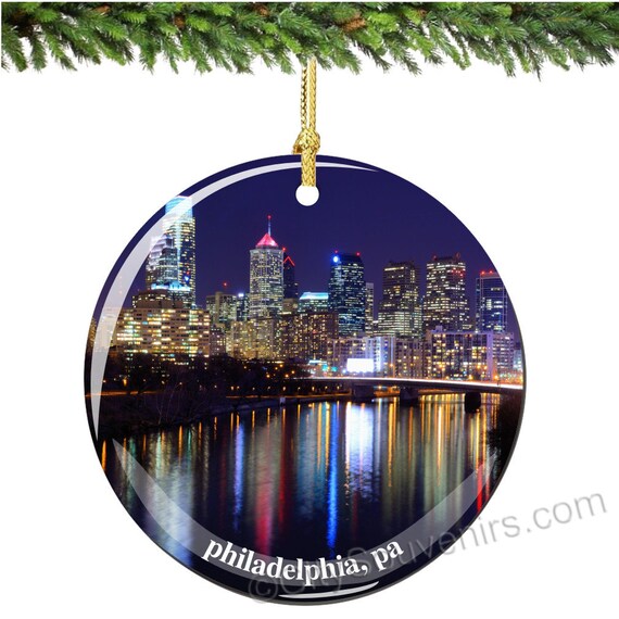 philadelphia porcelain christmas ornament by citysouvenirs philadelphia porcelain christmas ornament by citysouvenirs
