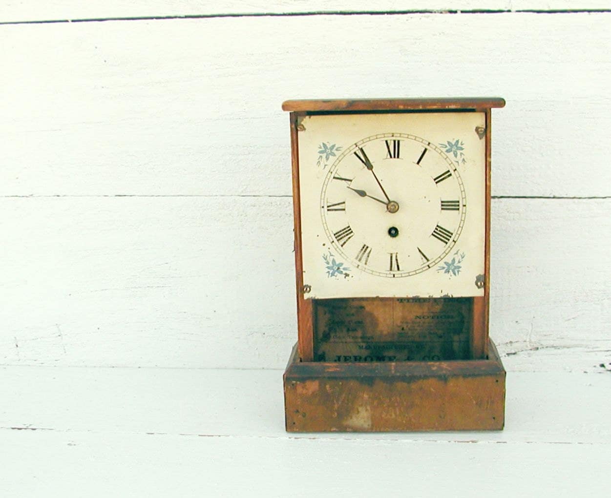 Vintage French Country Cottage Clock Jerome & Co New Haven