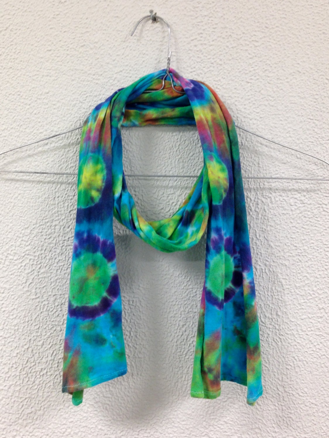 Funky One of a Kind Tie Dye Scarf by FunkySunshine on Etsy